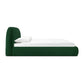 Bara Performance Velvet Bed - Forest Green / Queen - Image 3