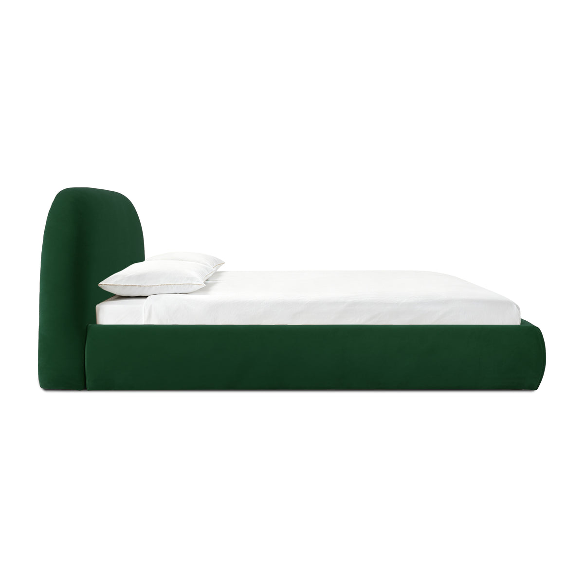 Bara Performance Velvet Bed - Forest Green / Queen - Image 3