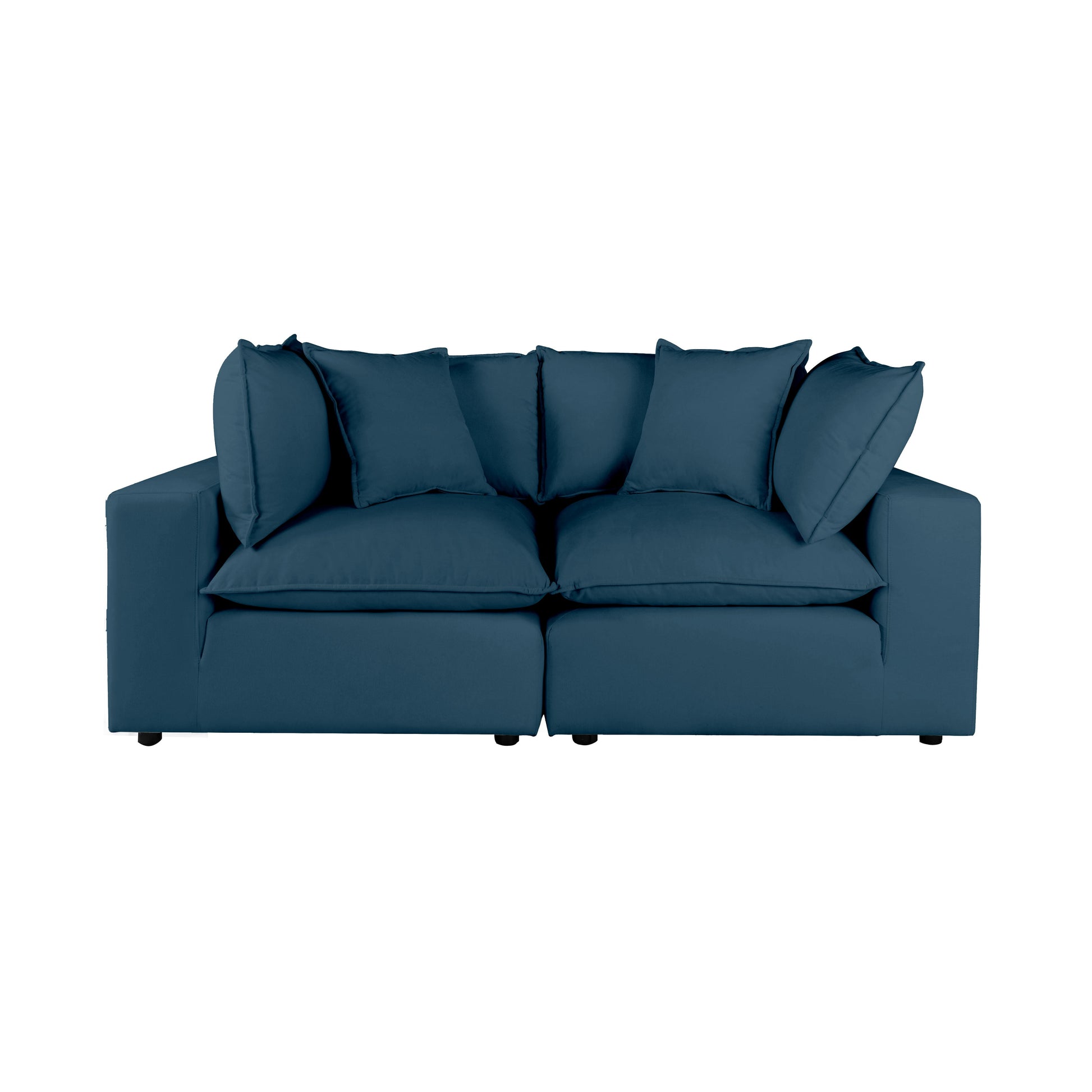 Cali 80" Modular Loveseat - Navy - Image 1