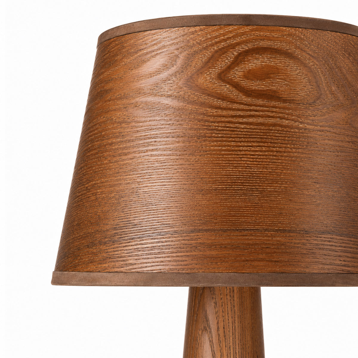 Aubra Dark Wood Floor Lamp - Image 3