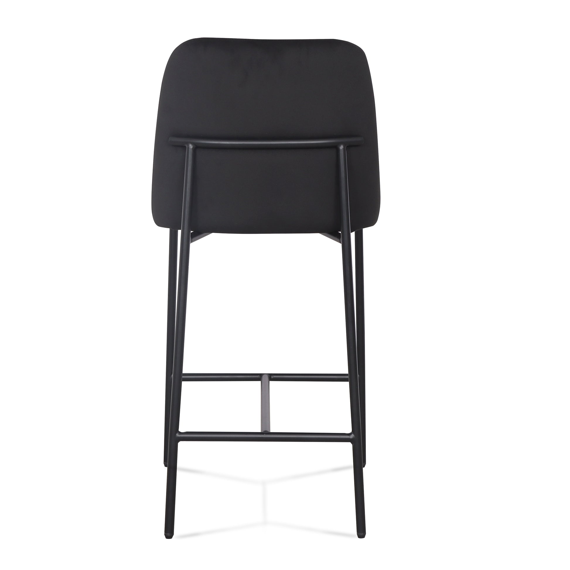 Sydney Performance Velvet Counter Stool Set of 2 - Black - Image 7