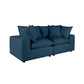 Cali 80" Modular Loveseat - Navy - Image 3