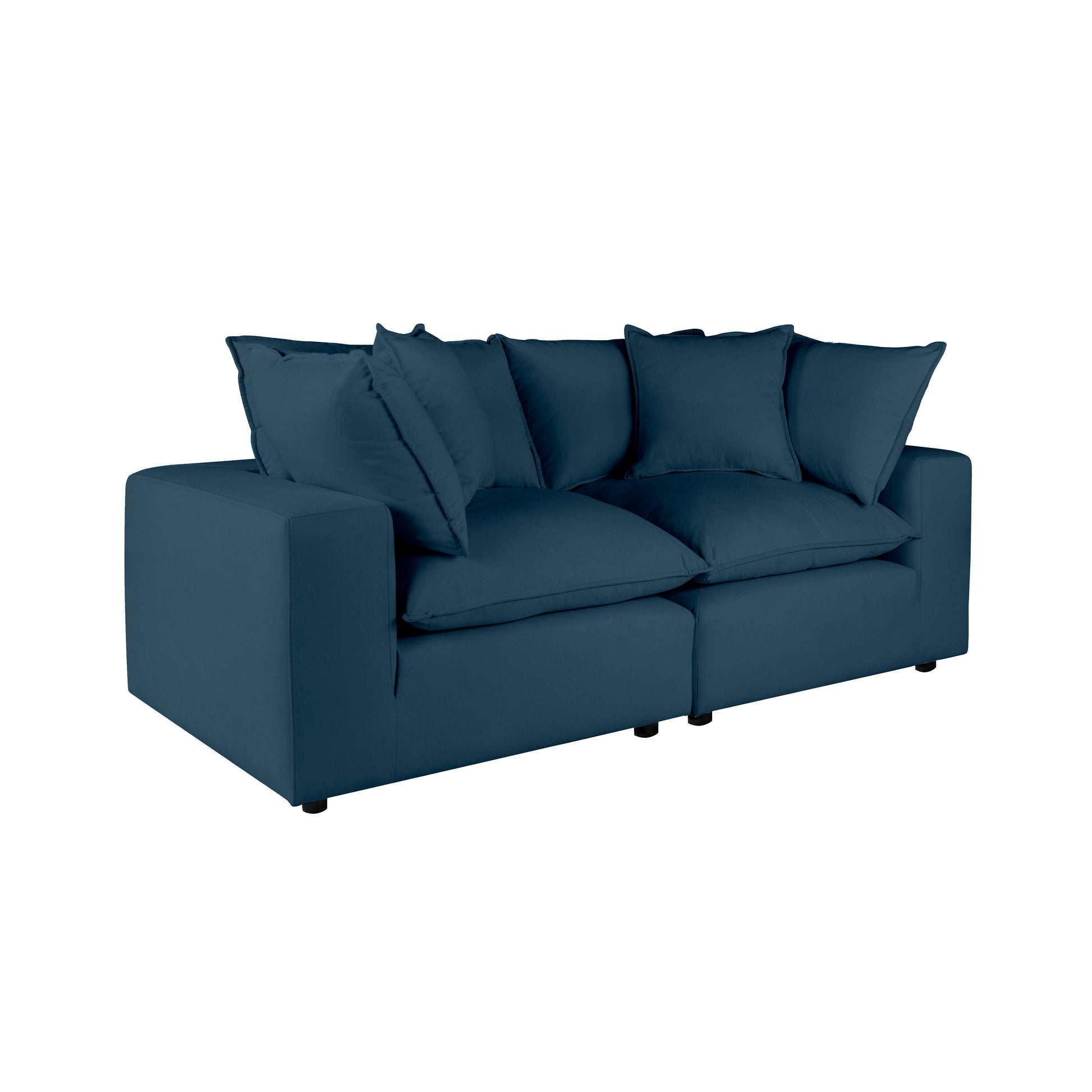 Cali 80" Modular Loveseat - Navy - Image 3