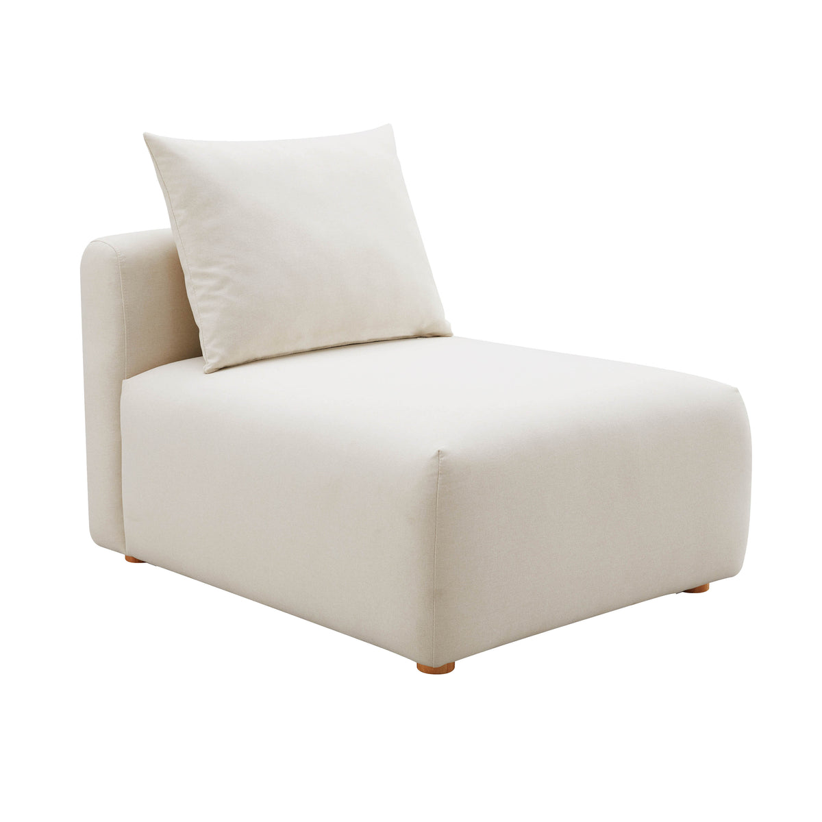 Hangover Modular Armless Chair - Off-White - Image 1
