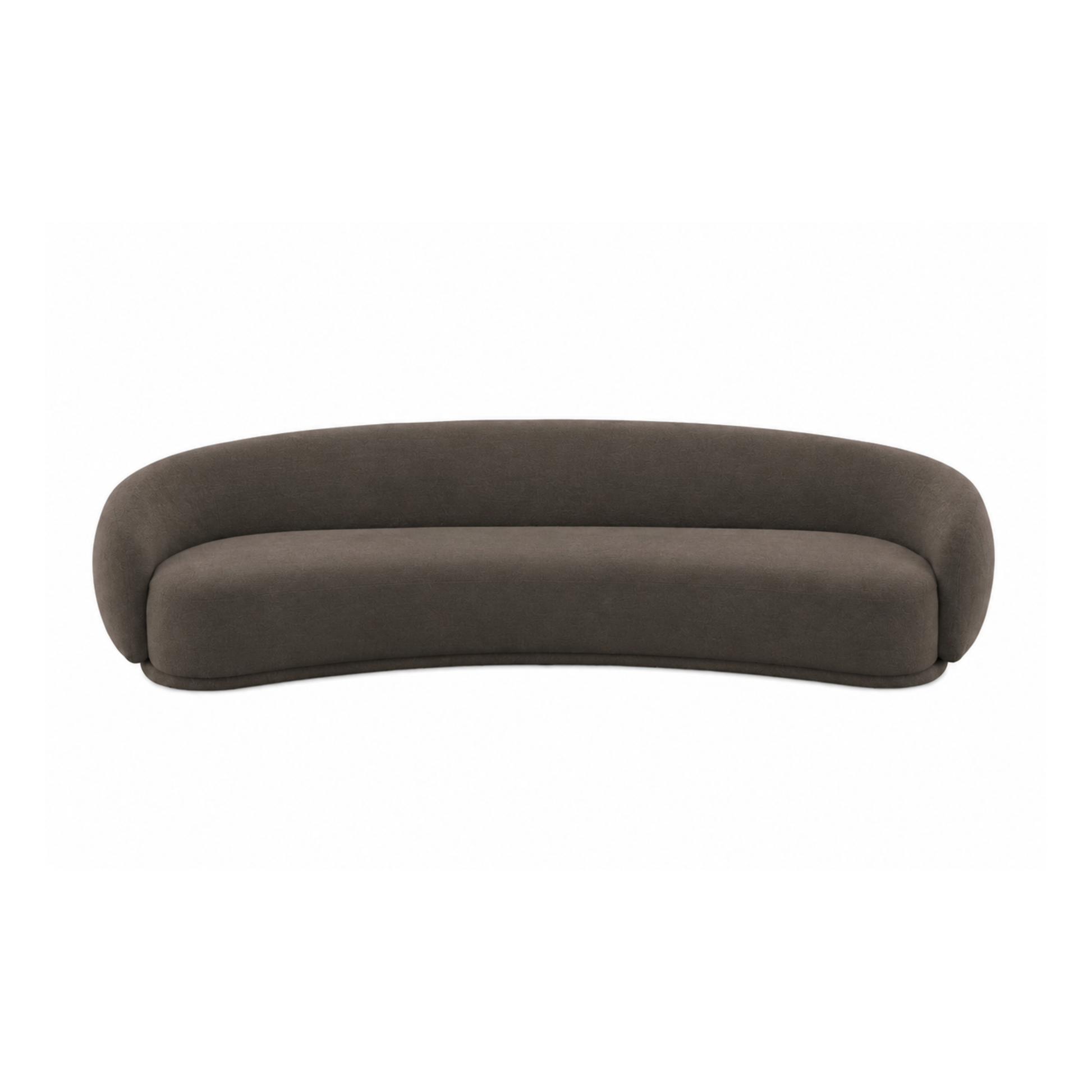 Kendall 120" Java Brown Textured Chenille Sofa - Image 2