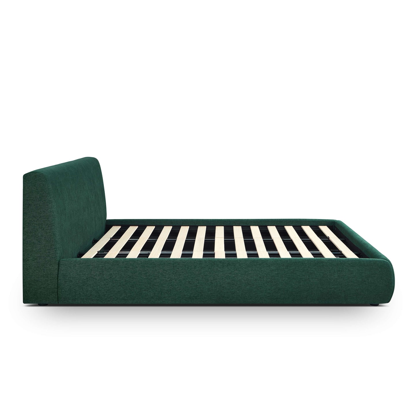 Isla Upholstered Bed - Forest Green / King - Image 4