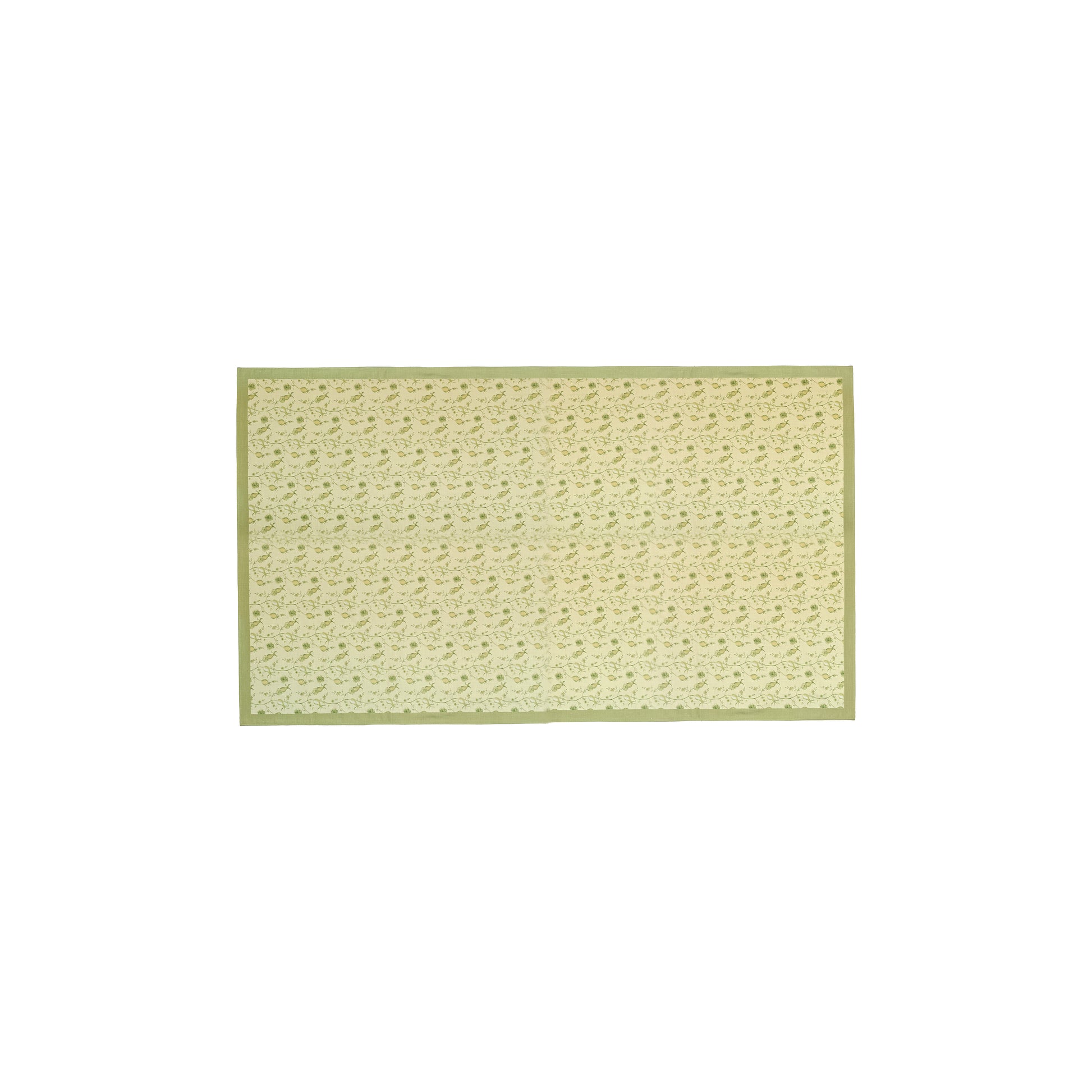 Dolce Natural Cotton Table Cloth - Olive Green / 70" x 120" - Image 1