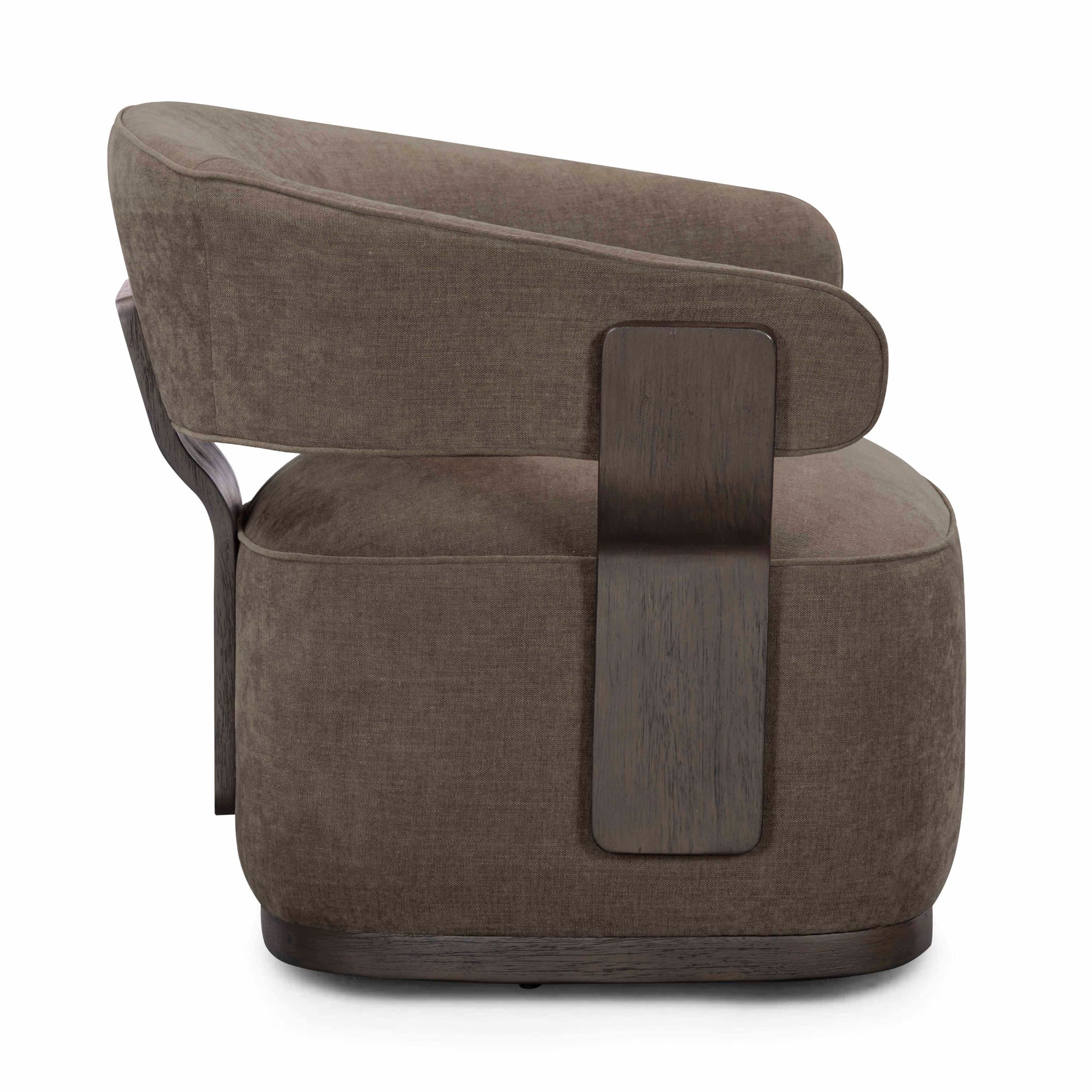Madison Performance Swivel Accent Chair - Mink - Image 4