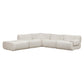 Zenith 5-Piece Contract-Grade Upcycled Fabric Modular Sectional - Cream / RAF - Image 3