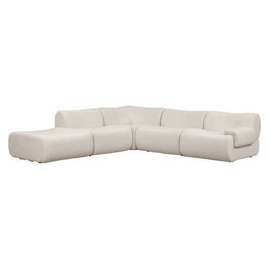 Zenith 5-Piece Contract-Grade Upcycled Fabric Modular Sectional - Image 1