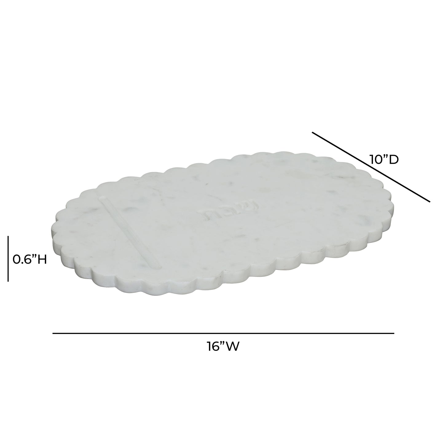 Shabbat Marble Serving Board - White Marble - Image 5