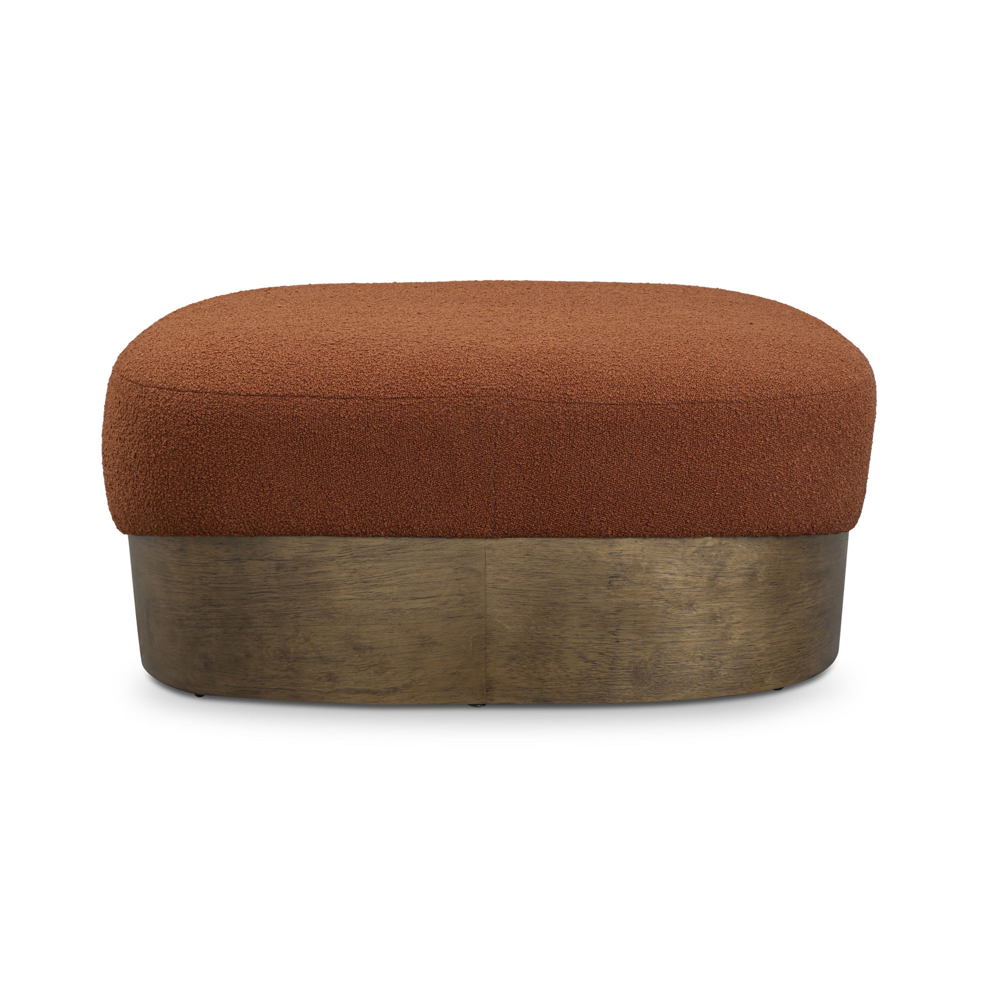 Domina Autumn Red Boucle Ottoman - Image 4
