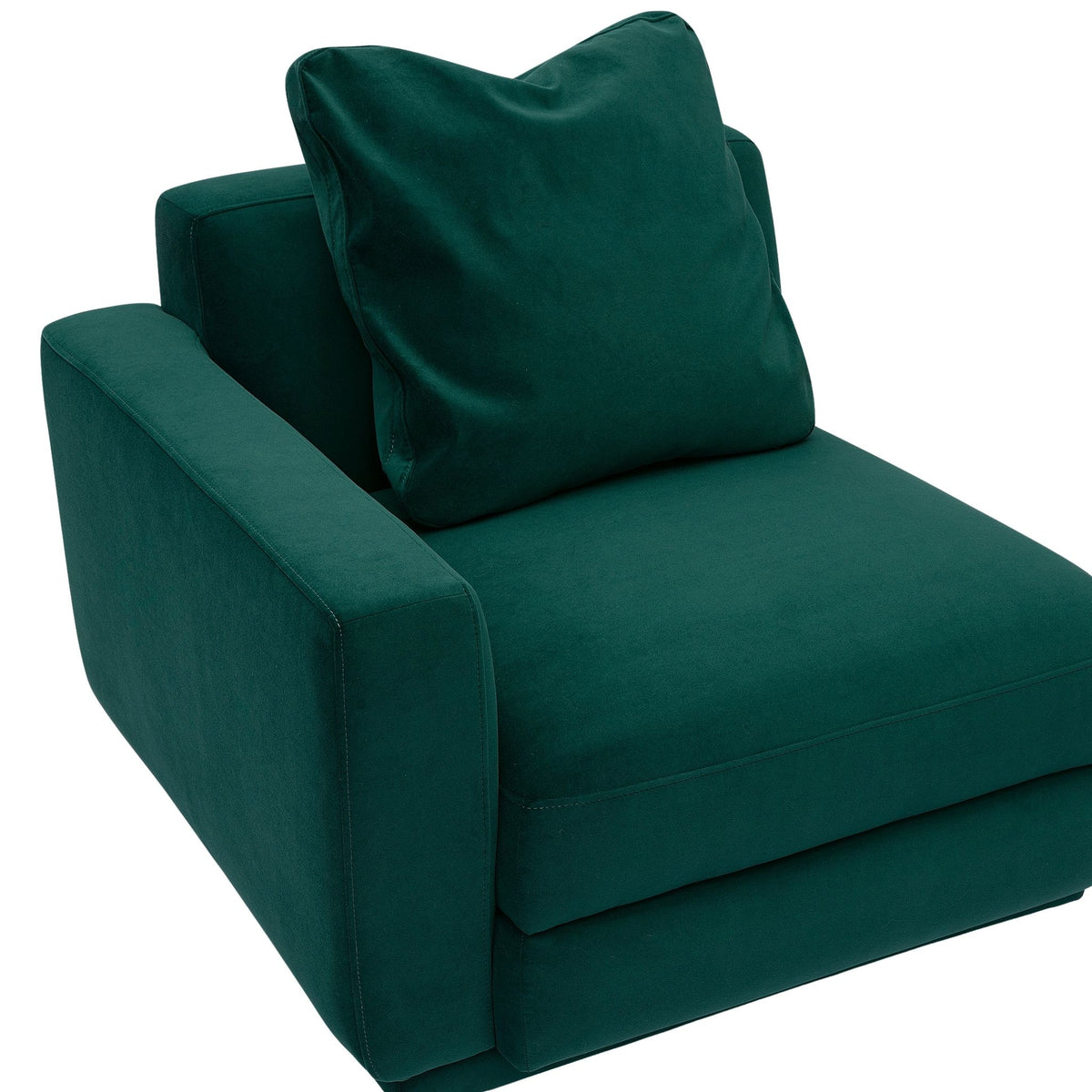 Perry Modular Corner Chair - Deep Green / LAF - Image 3