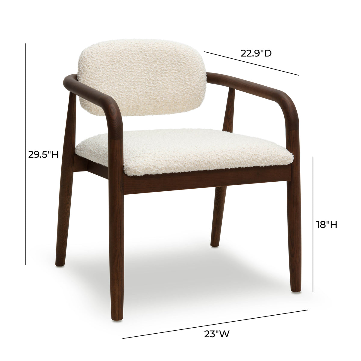Betsy Dining Chair - Cream - Image 6