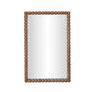 Cheyanne 29"X44" Carved Solid Wood Rectangular Wall Mirror - Image 1