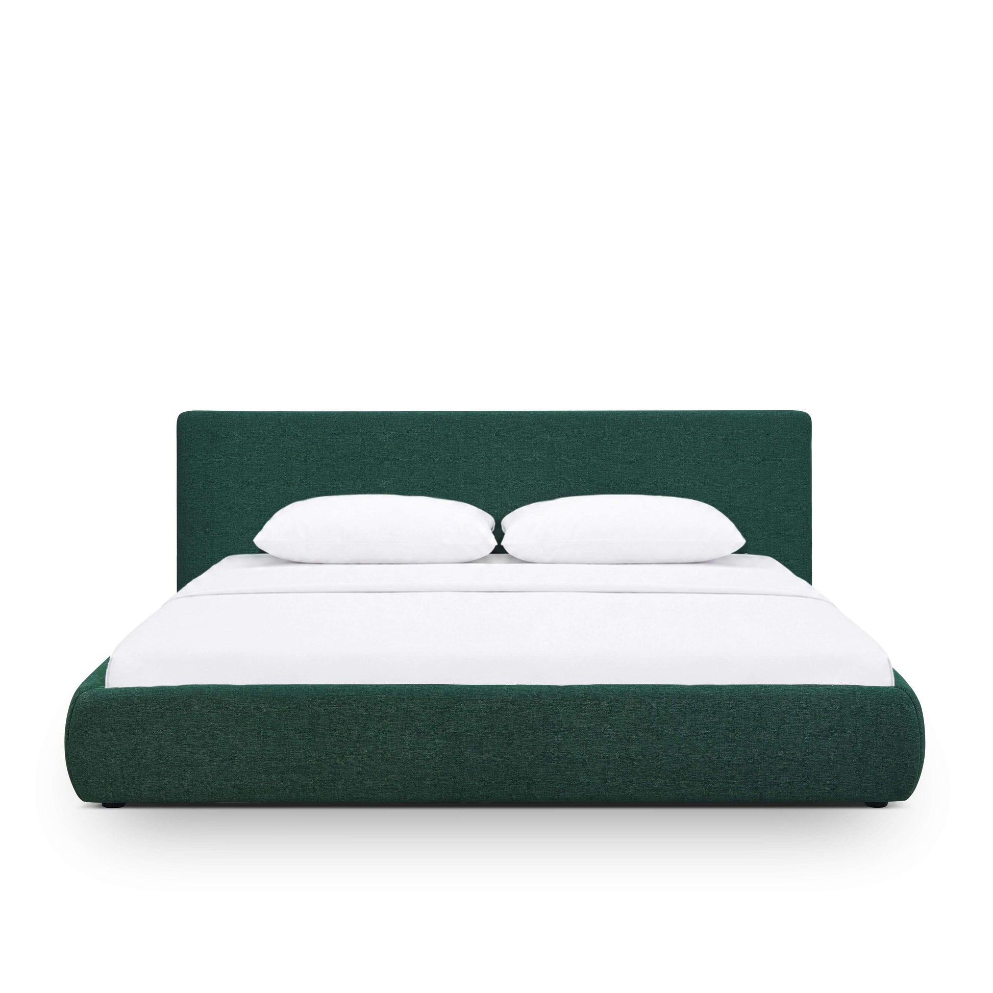 Isla Upholstered Bed - Forest Green / King - Image 1