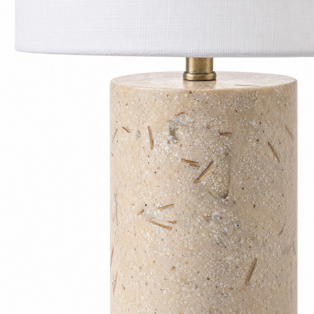 Mariel Natural Stonecast Table Lamp - Image 3