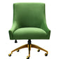 Beatrix Performance Velvet Office Swivel Chair - Green - Image 3