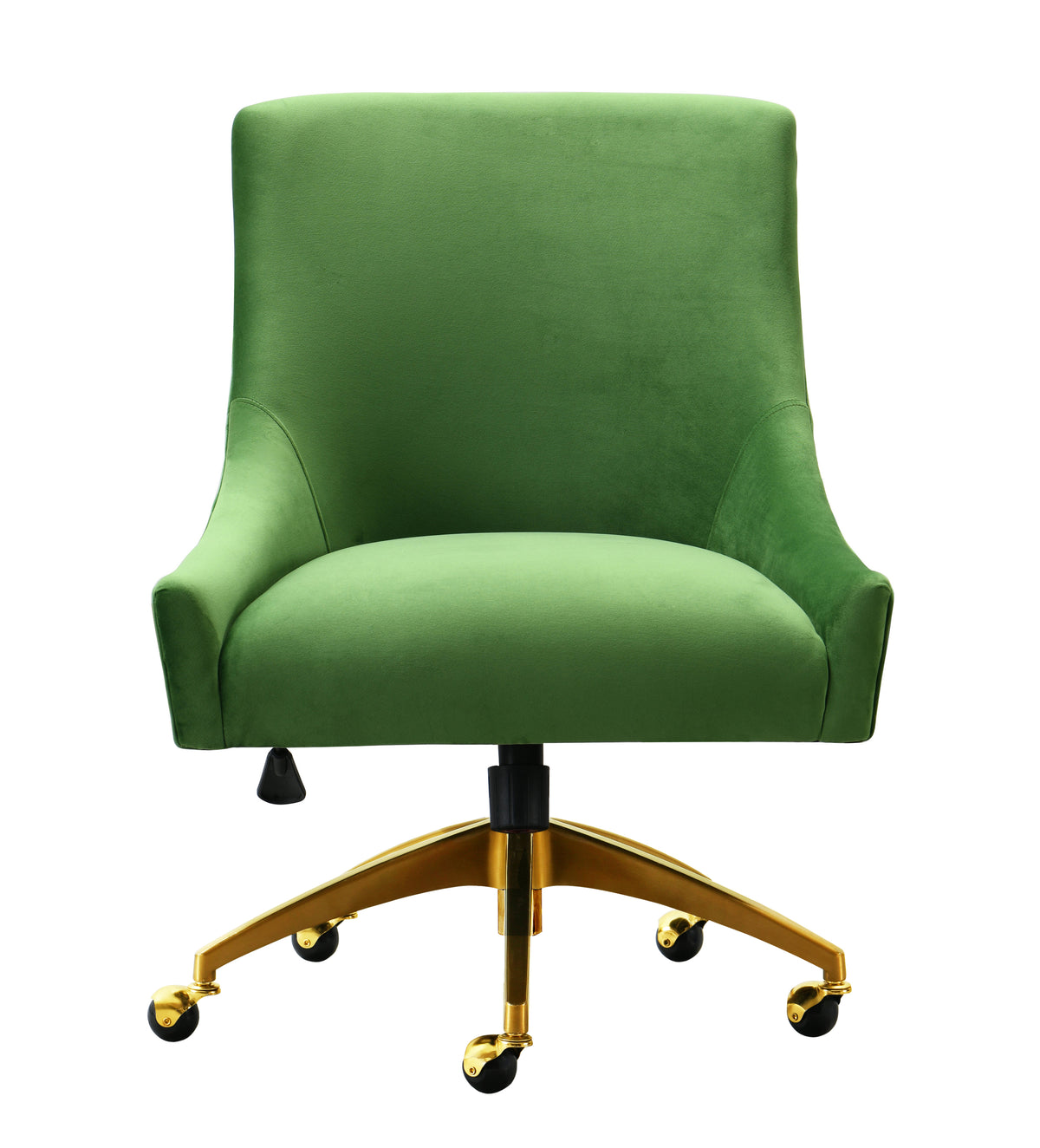 Beatrix Performance Velvet Office Swivel Chair - Green - Image 3