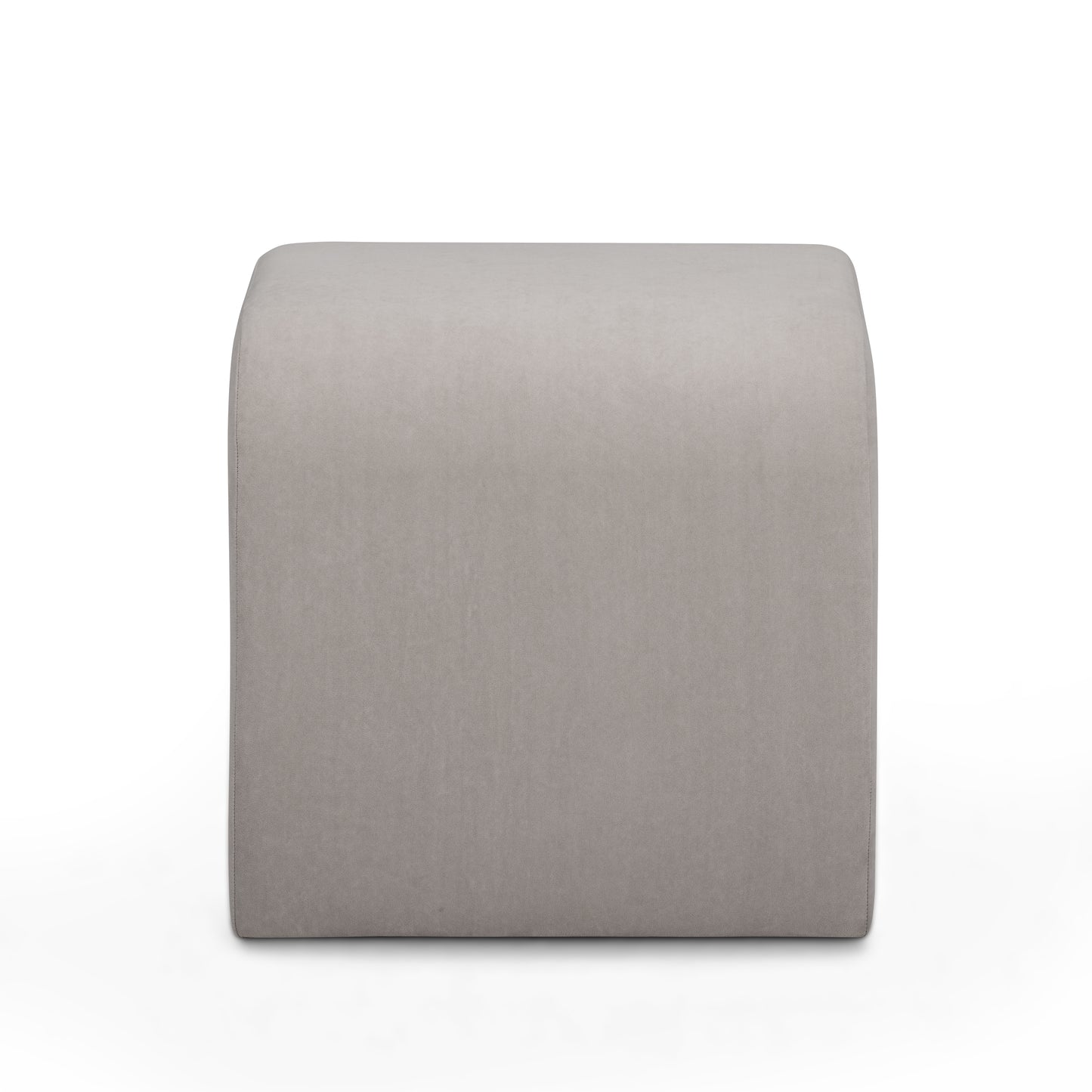 Desi Performance Fabric Ottoman - Taupe - Image 5