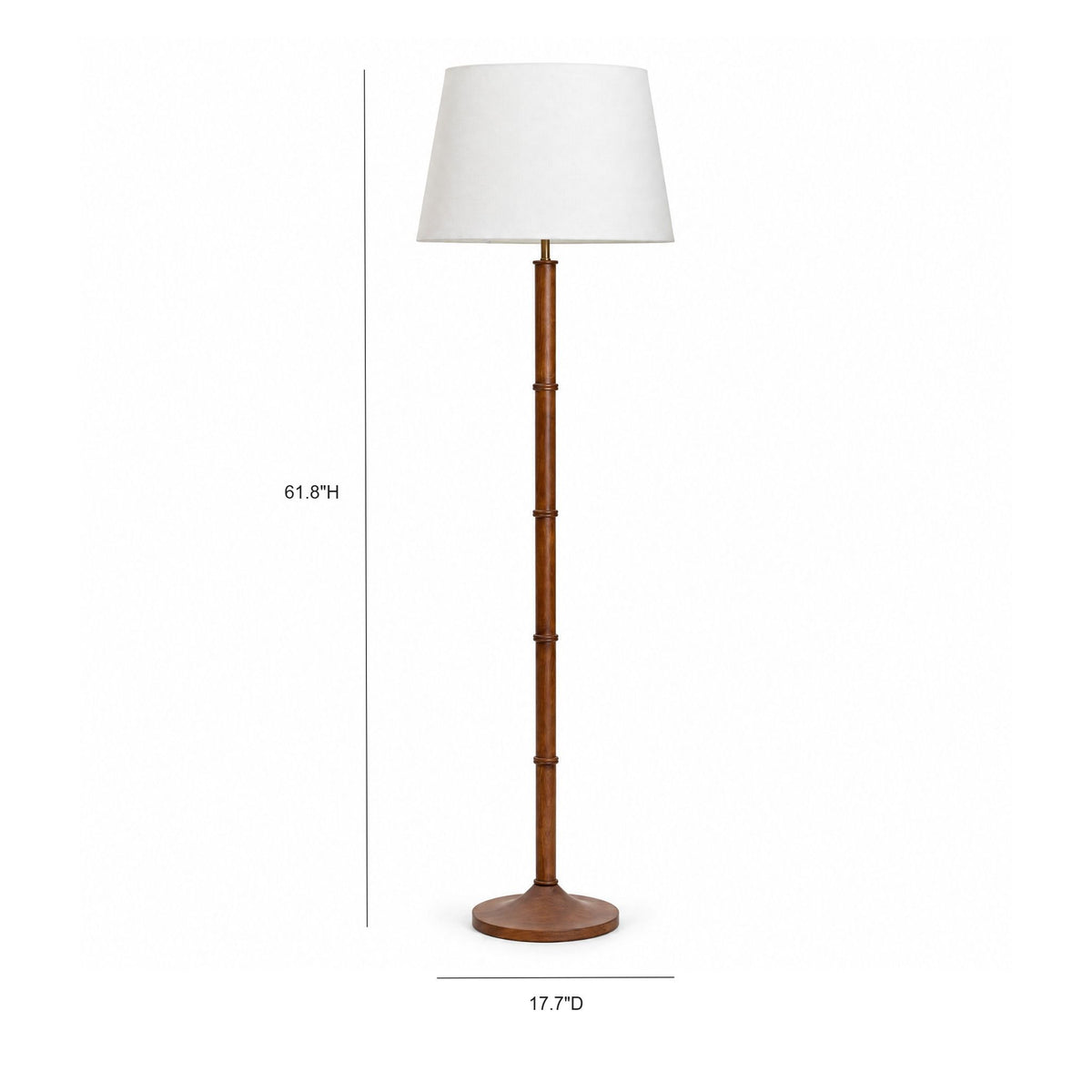 Babou Dark Wood Floor Lamp - Image 5