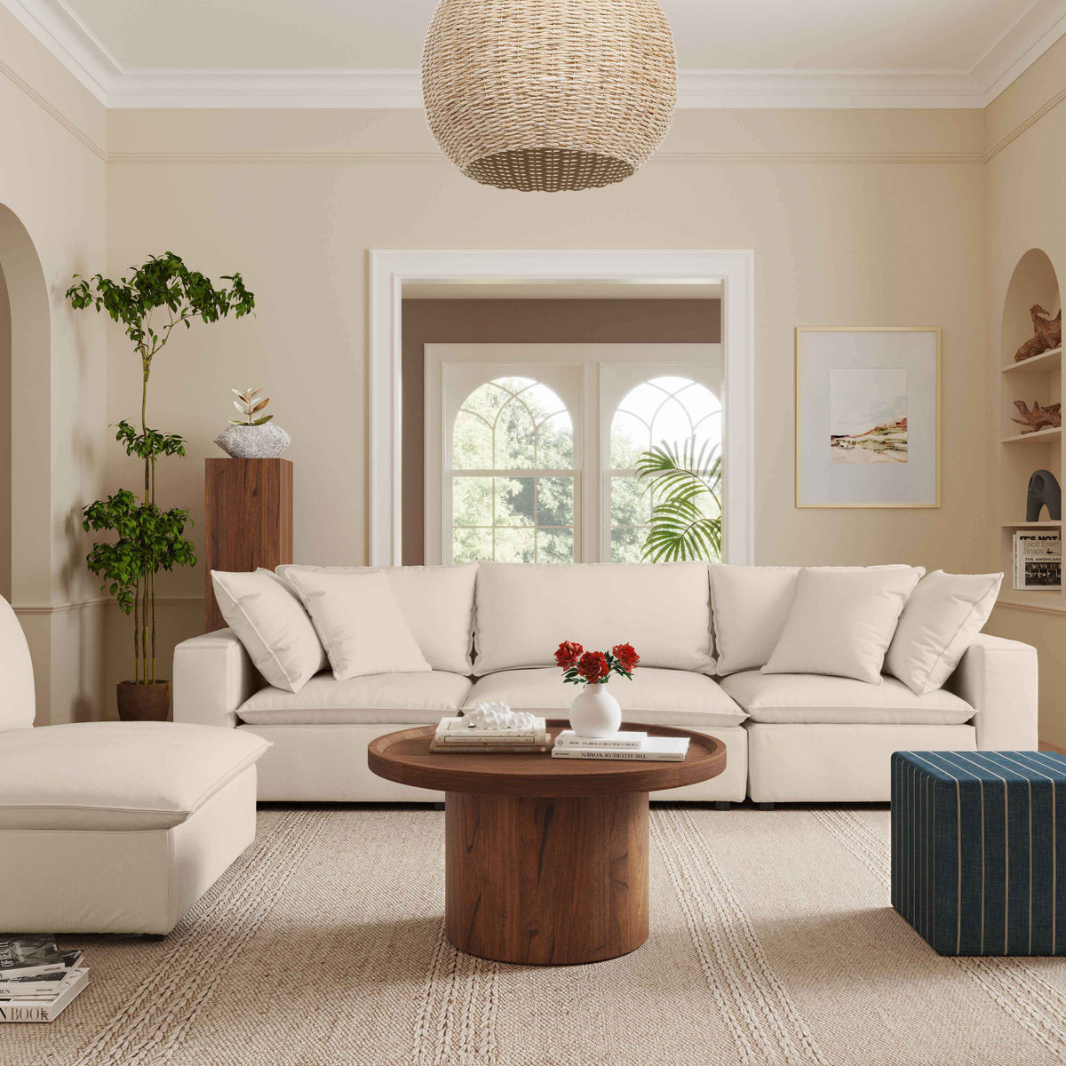 Cali 120" Modular Sofa - Natural - Image 2