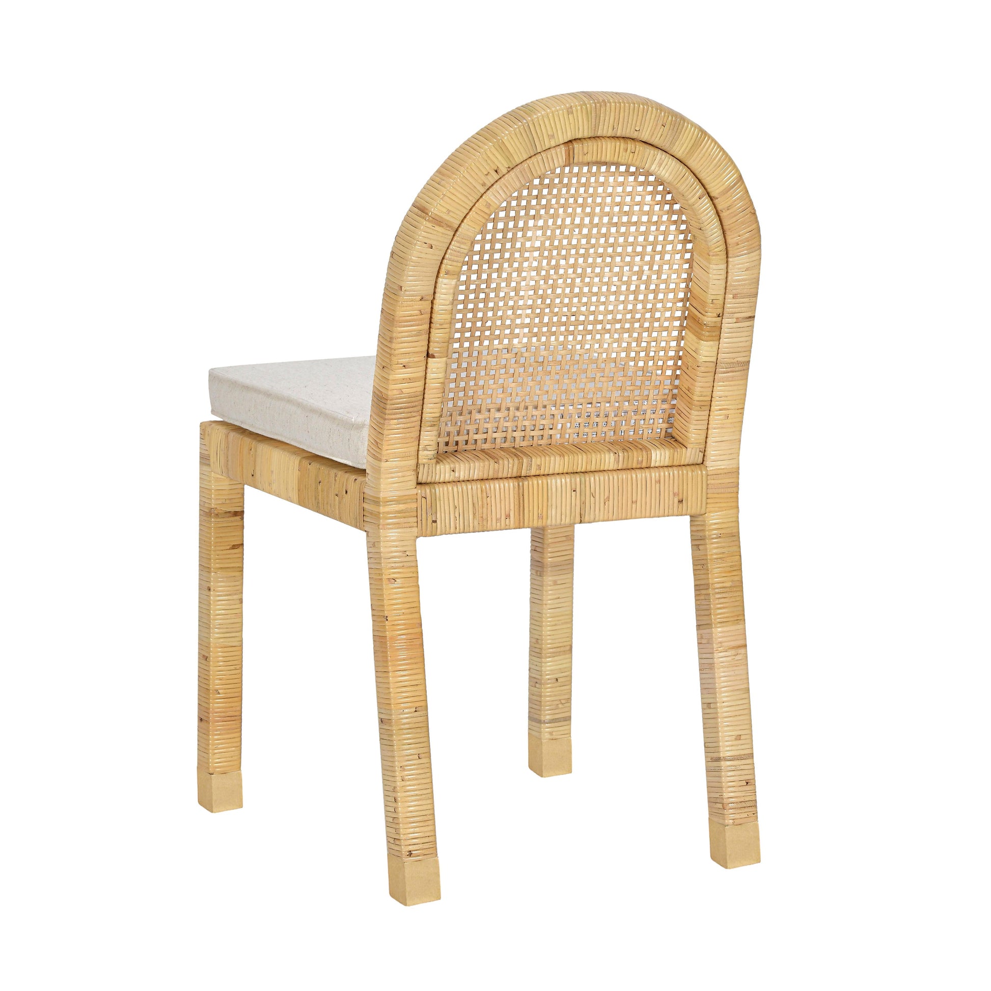 Amara Arched Rattan Dining Chair - Natural - Image 4
