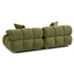 Calliope 79" Modular Loveseat - Olive Green - Image 3