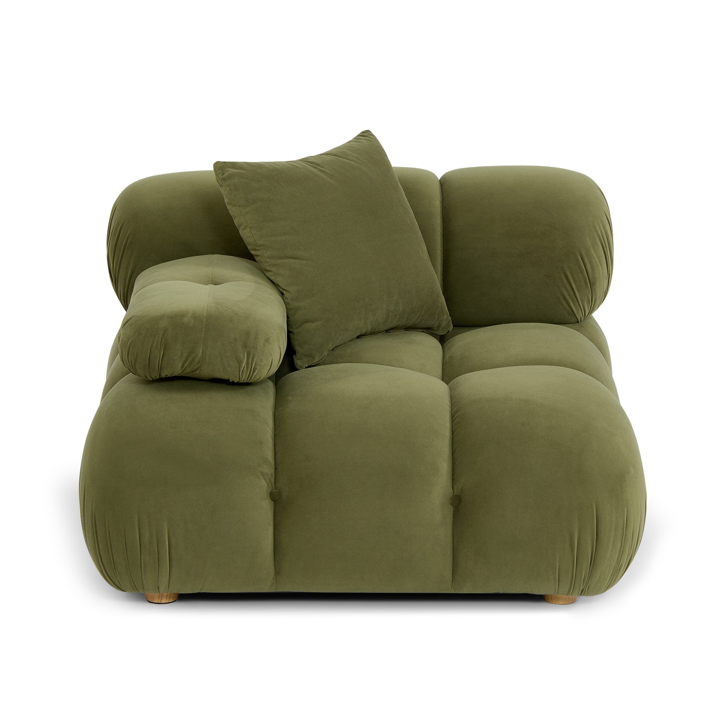 Calliope Performance Modular Corner Chair - Olive Green - Image 3
