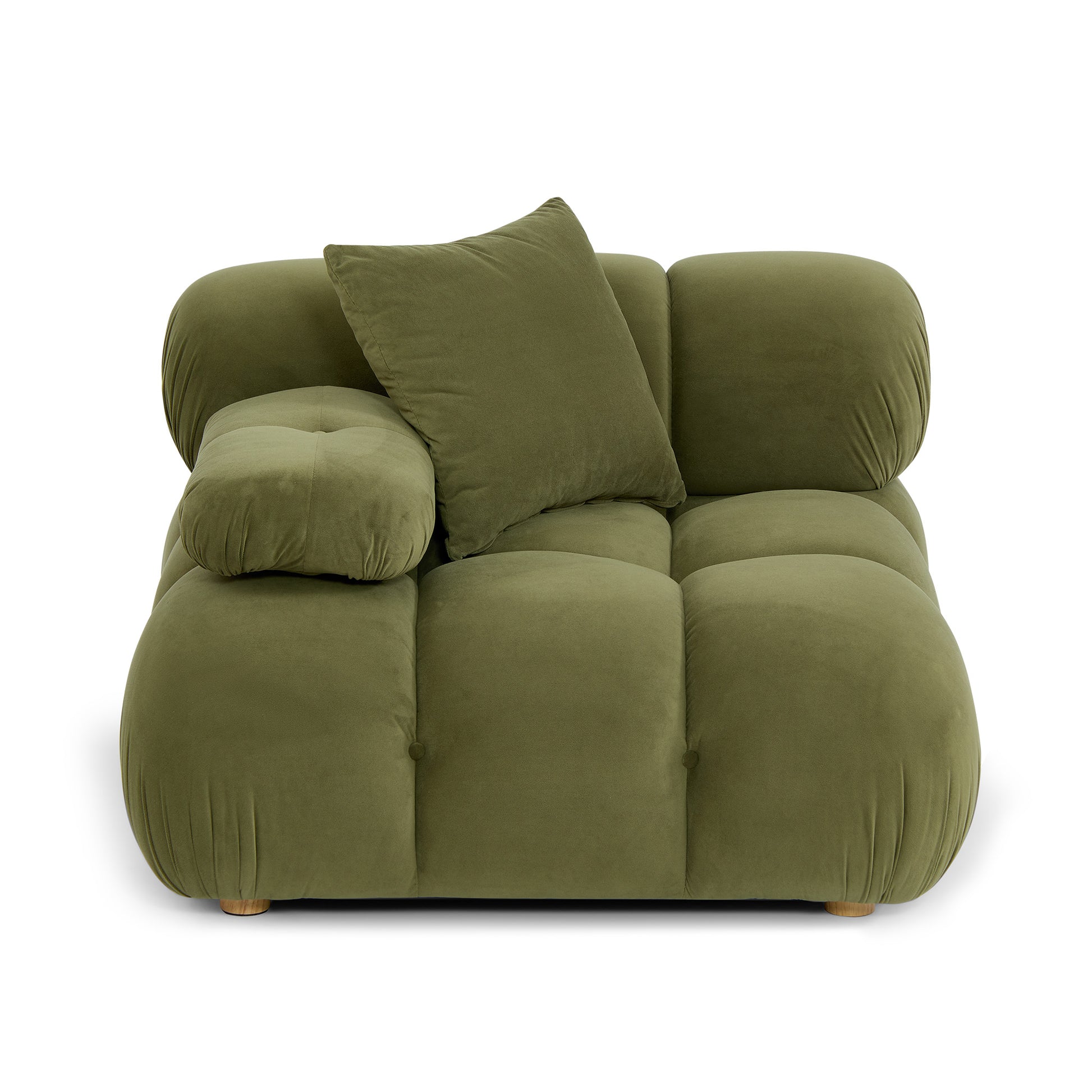 Calliope Performance Modular Corner Chair - Olive Green - Image 3