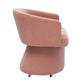 Kristen Rolling Desk Chair - Pink - Image 6