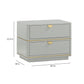 Julieta 28" 2-Drawer Nightstand - Grey - Image 6