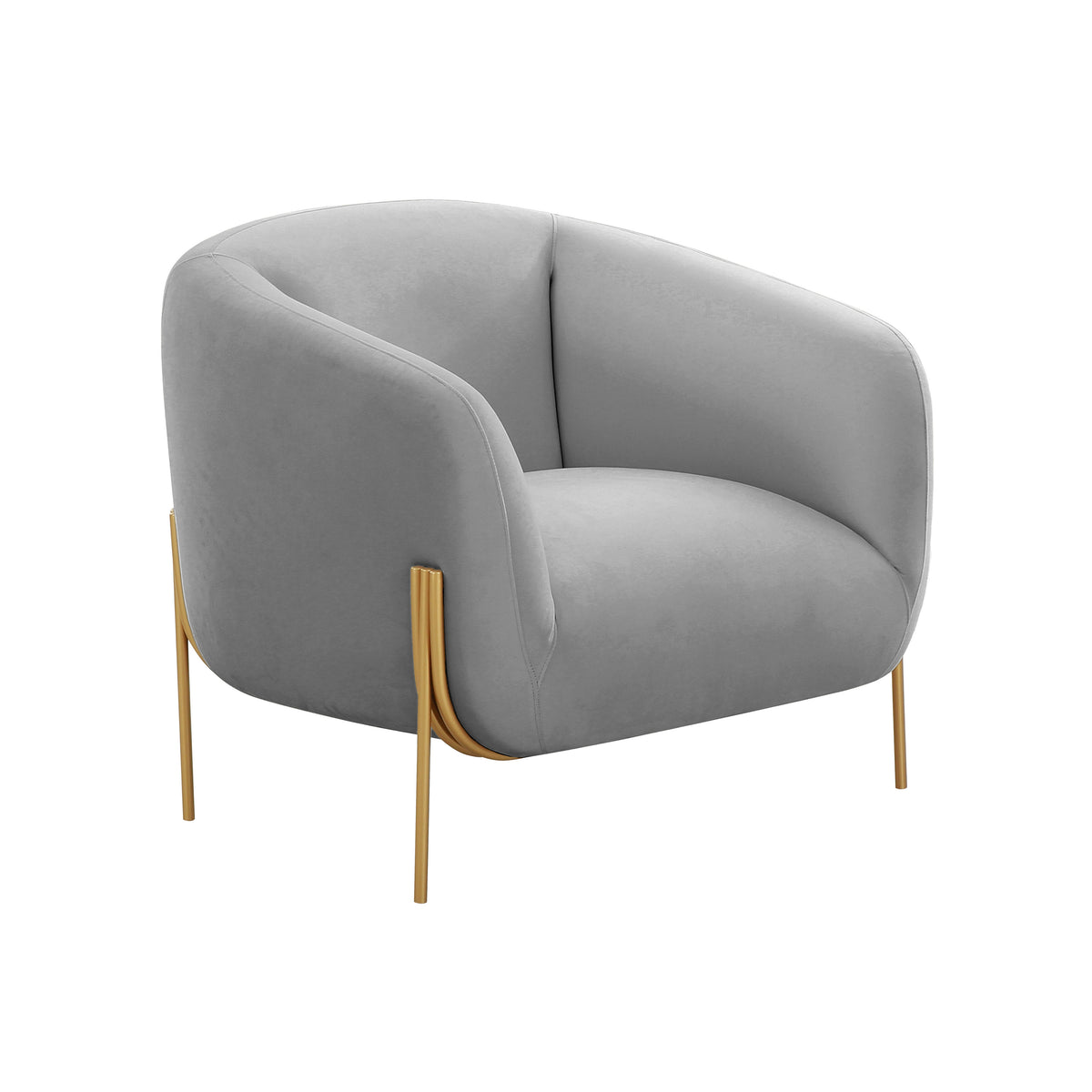 Kandra Accent Chair by Inspire Me! Home Decor - Grey - Image 1