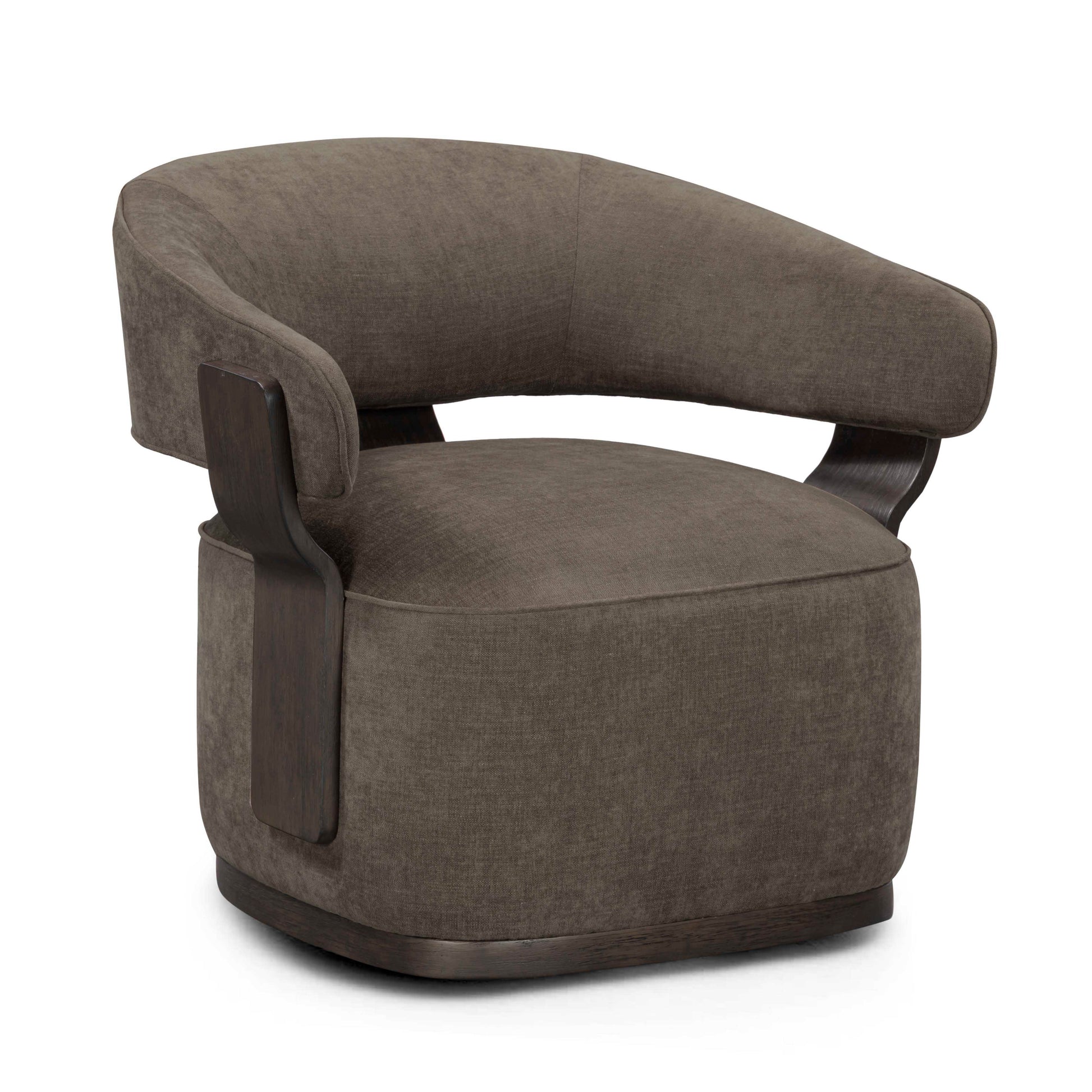 Madison Performance Swivel Accent Chair - Mink - Image 1