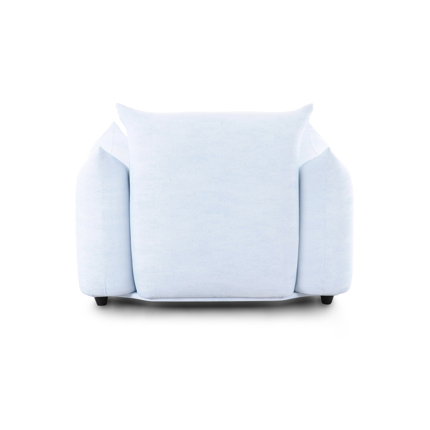 Saint Tropez Stuffed Indoor/Outdoor Armchair - Light Blue - Image 5