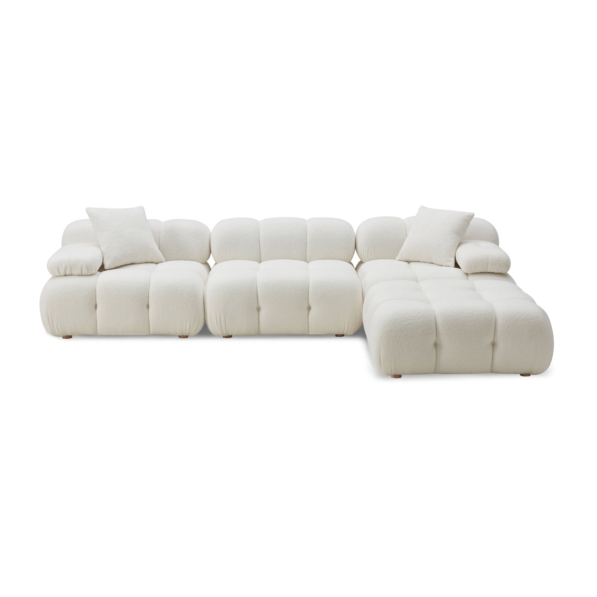Calliope 4-Piece Performance Modular Sectional - Cream - Image 3