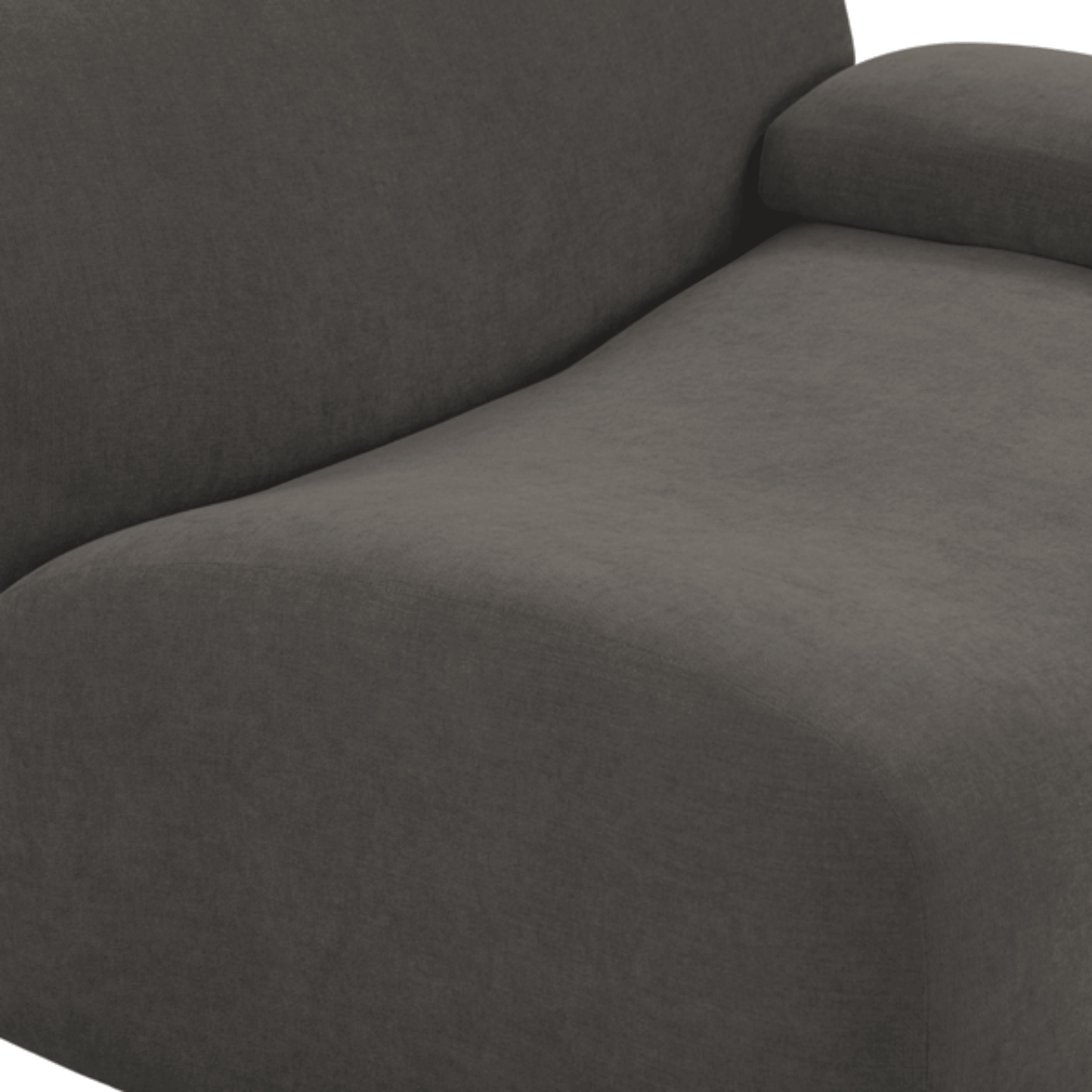 Zenith Contract-Grade Upcycled Fabric Corner Chair - Grey / RAF - Image 6