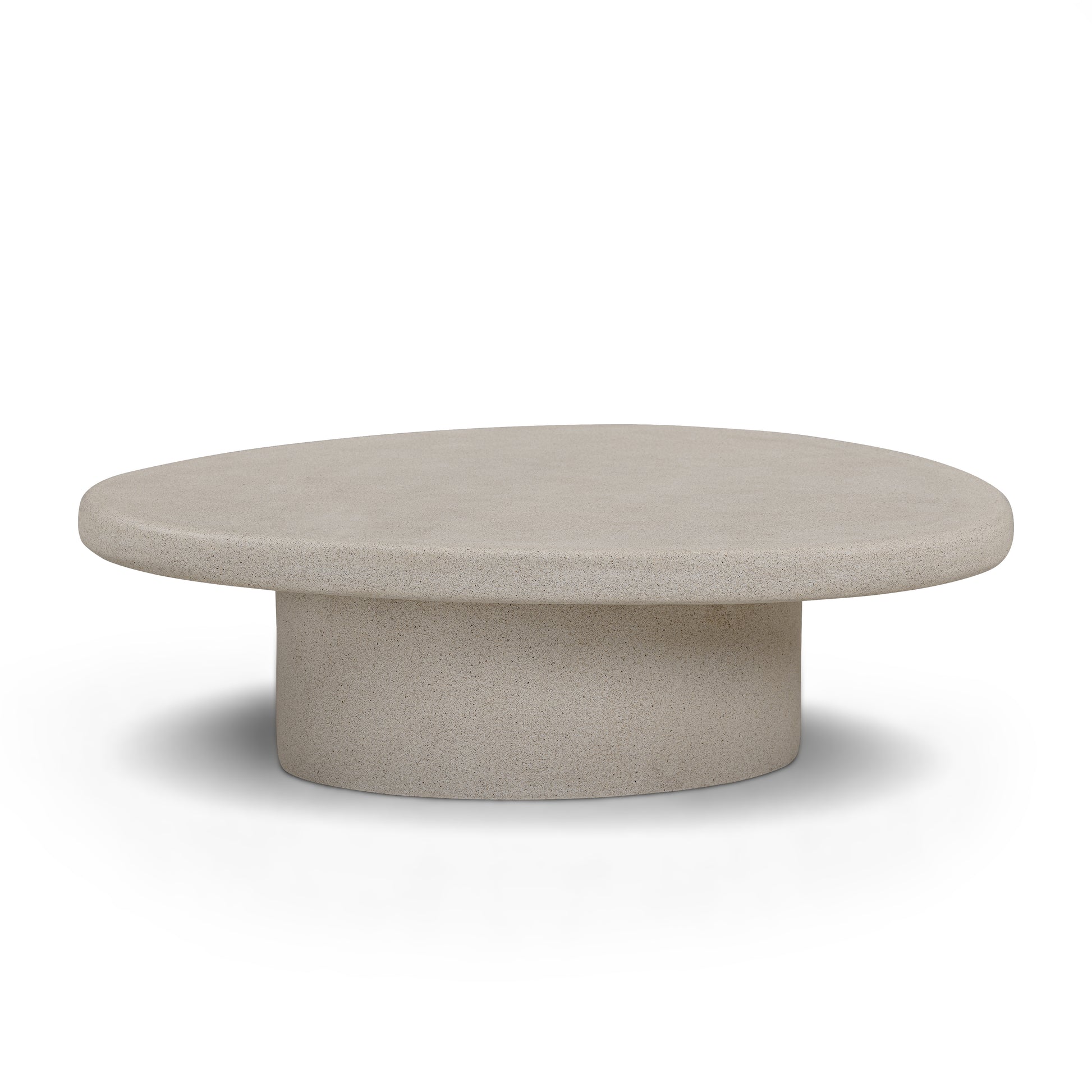 Jade Concrete Indoor/Outdoor Nesting Coffee Table Set - Cream - Image 3