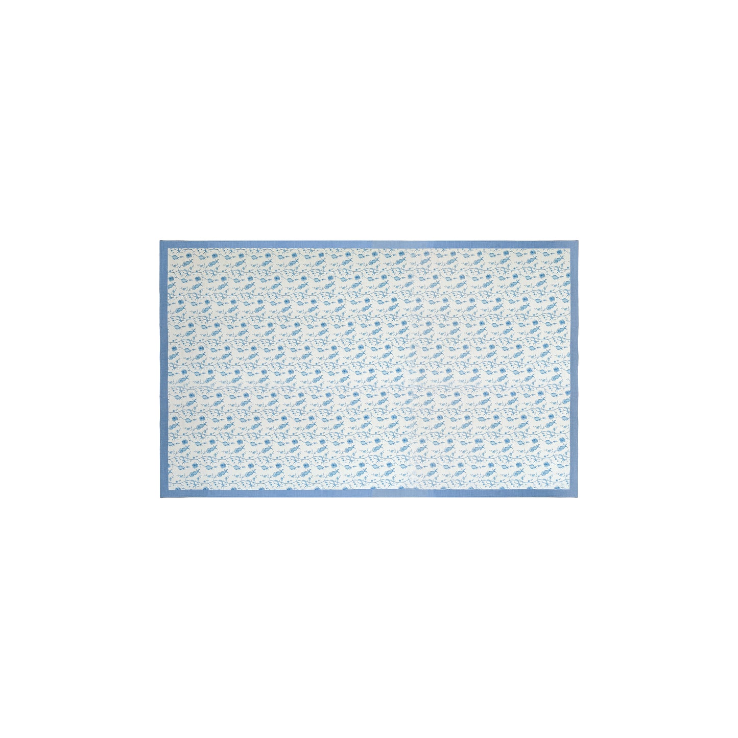 Dolce Natural Cotton Table Cloth - Baby Blue / 70