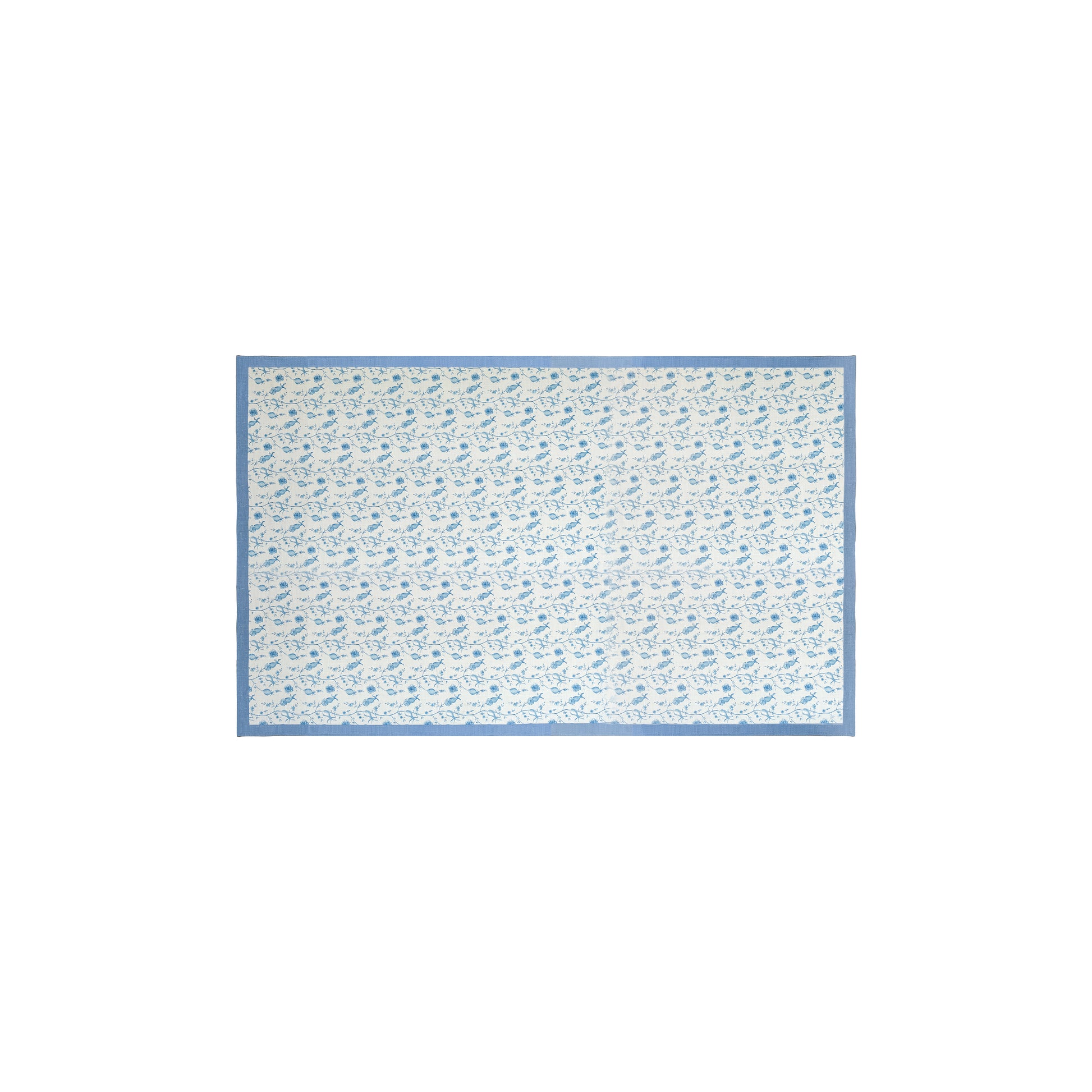 Dolce Natural Cotton Table Cloth - Baby Blue / 70" x 120" - Image 1