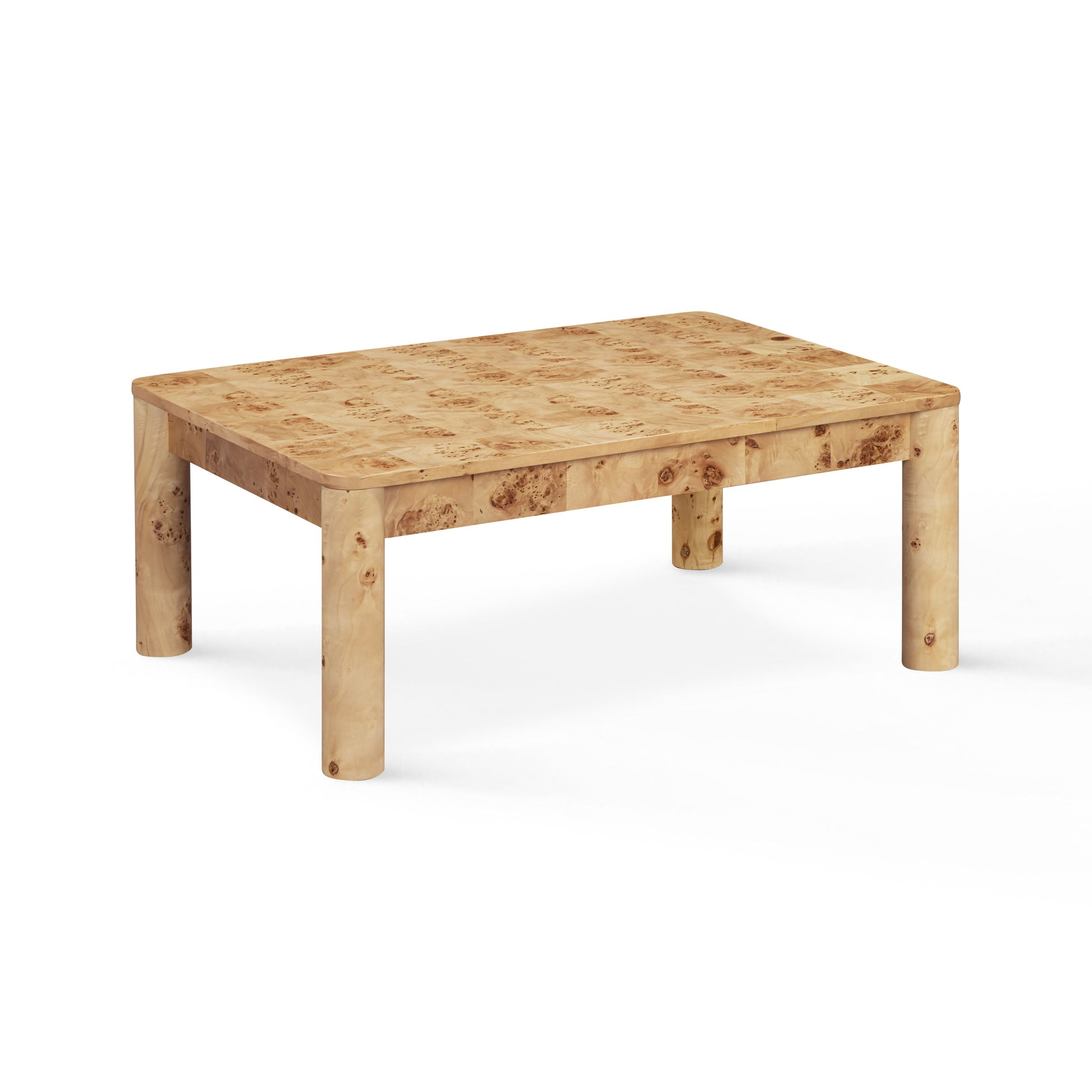 Berri 39" Natural Burl Coffee Table - Image 1