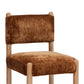 Bruno Thick Performance Chenille Straight Back Dining Chair - Bronze - Image 4