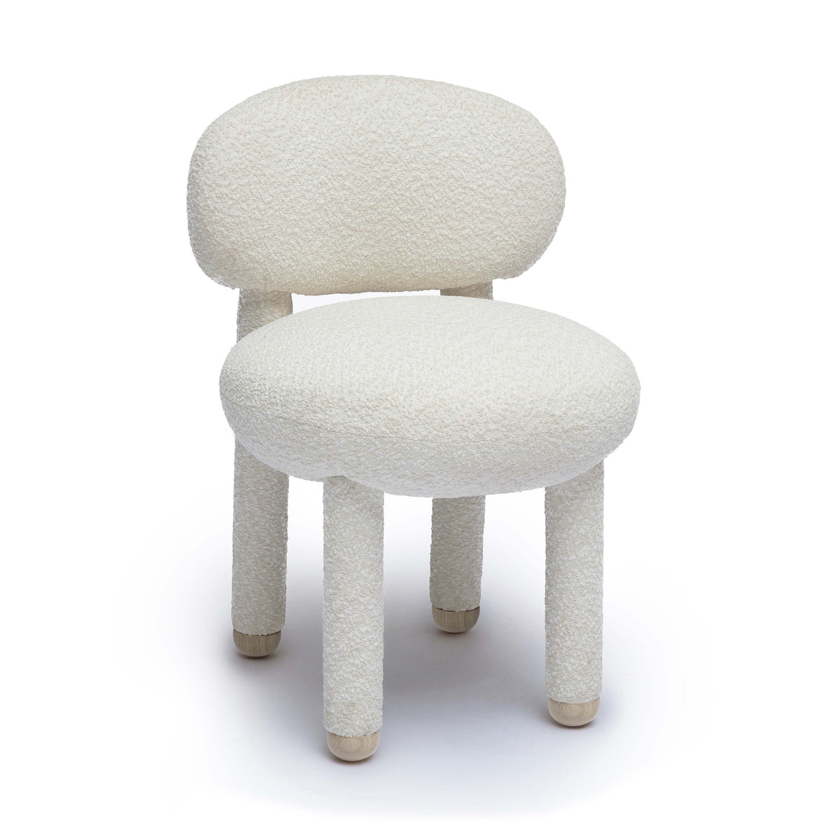 Manu Performance Fabric Side Chair - Off-White - Image 1