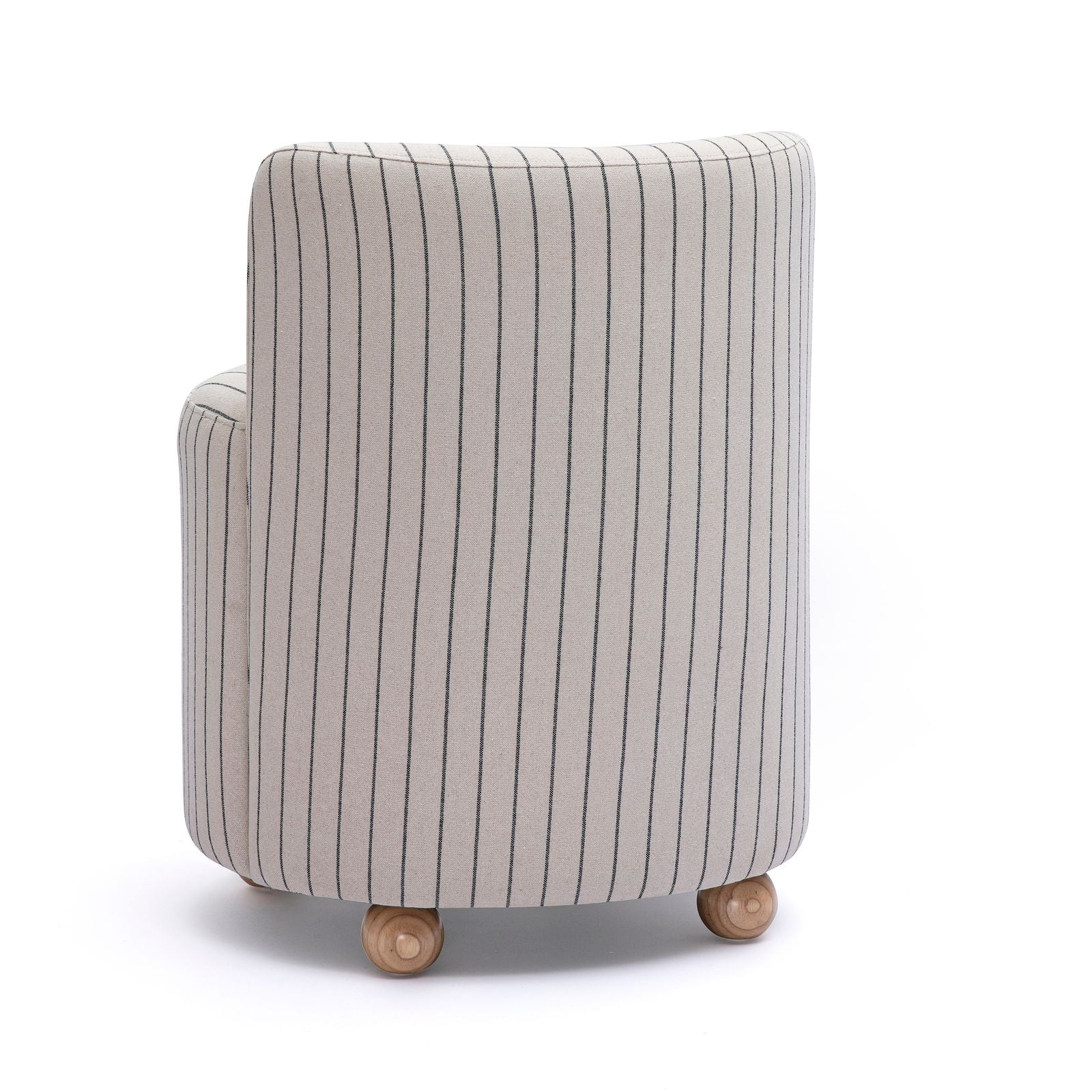 Hakuna Black and White Striped Linen Desk Chair | TOV Furniture