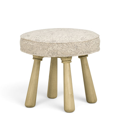 Pookie Accent Stool - Neutral Floral - Image 1