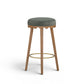 Oodle Green Performance Vegan Mohair Light Walnut Bar Stool - Image 2