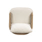 Axel Boucle Outdoor Accent Chair - Cream - Image 6