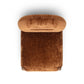 Bruno Thick Performance Chenille Arched Back Dining Chair - Bronze - Image 6