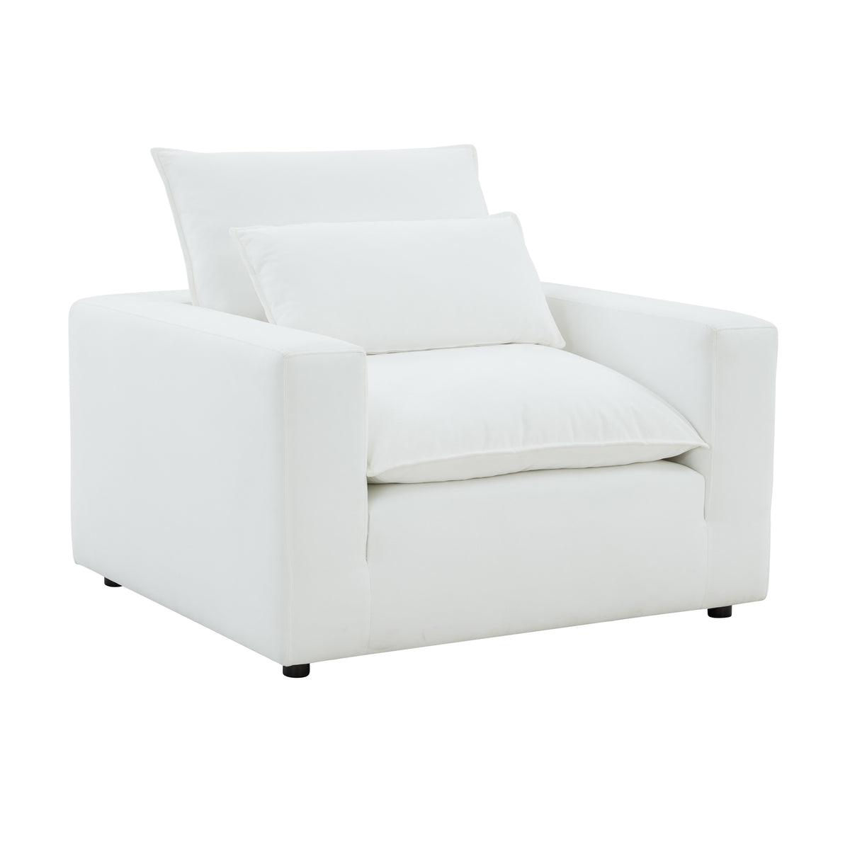 Cali Performance Fabric Armchair - Pearl - Image 1