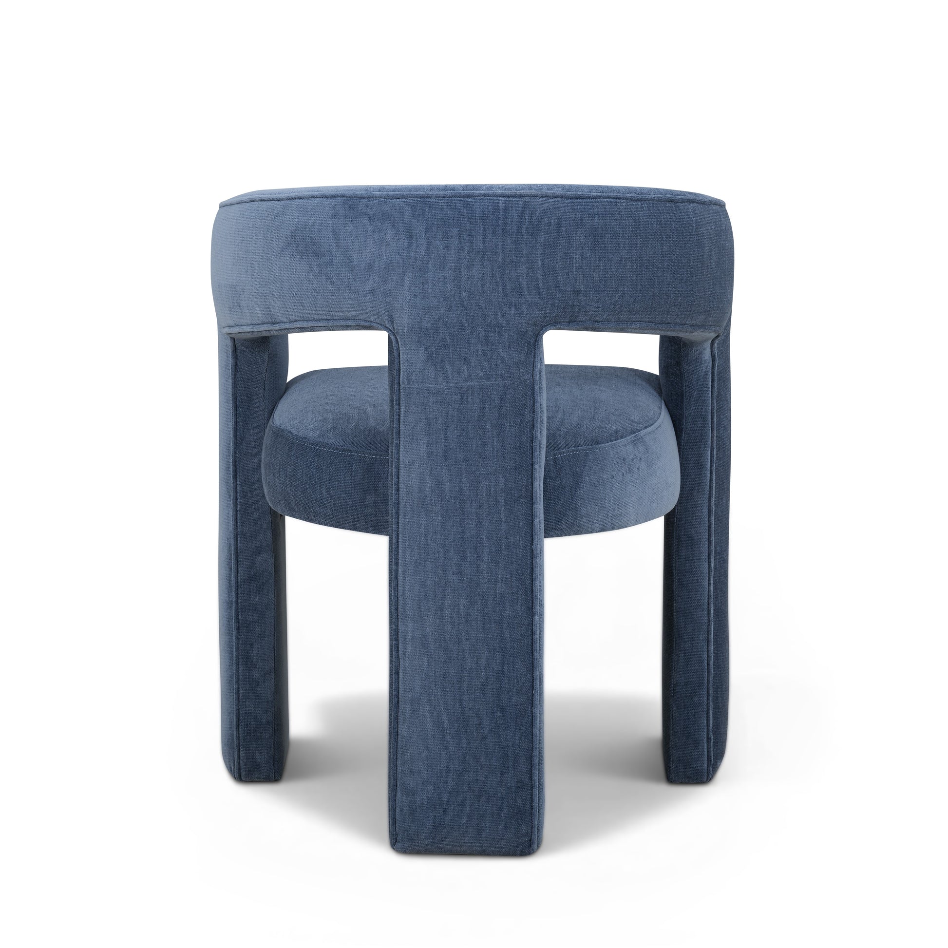 Malone Denim Blue Performance Fabric Dining Chair - Image 5